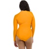 image:imageSmoothies Chanel Solid Long Sleeve Zip Front One Piece Paddle Swimsuit with UPF 50 Apricot