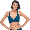 image:imageBody Glove Womens Smoothies Orla Solid Hidden Uw Bikini Top Swimsuit with Crossover NecklineSmoothie Prussian