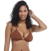 image:imageBody Glove Womens Standard DITA Triangle Slider Bikini Top SwimsuitBrown Ibiza Rib