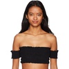 image:imageBody Glove Womens Standard Smoothies Bliss Solid Off The Shoulder Bikini Top SwimsuitBlack