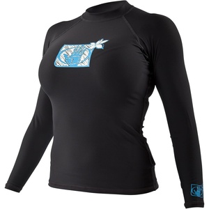 image:imageBody Glove Wetsuit Co Womens Basic Fitted Long Arm RashguardBlack