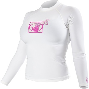 image:imageBody Glove Wetsuit Co Womens Basic Fitted Long Arm RashguardWhite