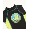 image:imageBody Glove Boys Swim Set  Boys Swim Trunks with Rash Guard UPF50 2 Piece Bathing Suits with Shorts Swimsuit Set Size 412 Size 4 BlackGreen Blue
