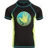 image:imageBody Glove Boys Swim Set  Boys Swim Trunks with Rash Guard UPF50 2 Piece Bathing Suits with Shorts Swimsuit Set Size 412 Size 4 BlackGreen Blue