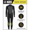 image:imageBody Glove Kids Wetsuit  Boys and Girls UPF 50 Youth 32 MM Neoprene Back Zip Fullsuit