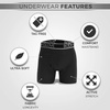 image:imageTwist Body Glove Mens Boxer Briefs 6Pack Micro Modal Contoured Shape Soft amp Breathable Comfort Fit UnderwearBlack  Heather Grey Charcoal Grey
