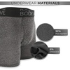 image:imageTwist Body Glove Mens Boxer Briefs 6Pack Micro Modal Contoured Shape Soft amp Breathable Comfort Fit UnderwearBlack  Heather Grey Charcoal Grey