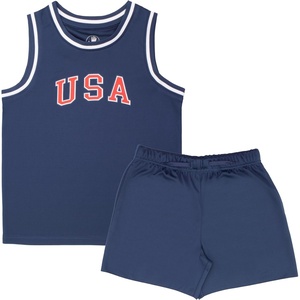 image:imageBody Glove Clothes Boys Americana 2 Pc Short Set Sizes 4 56 78  Patriotic Tee and Shorts Outfit for KidsDark Blue