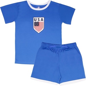 image:imageBody Glove Clothes Boys Americana 2 Pc Short Set Sizes 4 56 78  Patriotic Tee and Shorts Outfit for KidsLight Blue