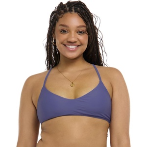 image:imageBody Glove Womens Standard Smoothies Alani Solid Strappy Back Bikini Top Swimsuit Iris Blue Medium