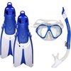 image:imageBody Glove Adults Snorkel Set with Travel Bag Tempered Glass Diving Mask Silicone Goggle Swimming Fins Free Breathing AntiLeak Dry Top Flex Tube for Snorkeling Swimming Scuba DivingLARGEEXTRA LARGE