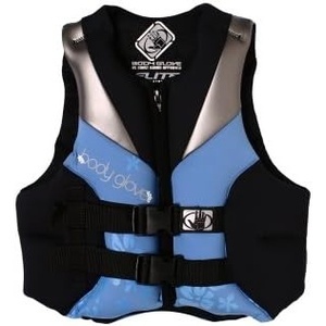 image:imageBody Glove Womens Flight Neoprene VestBlkDkGreyBabyBlue