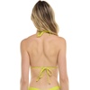 image:imageEvelyn Fixed Triangle Bikini Top Swimsuit with Adjustable 2way Back DetailKey Lime