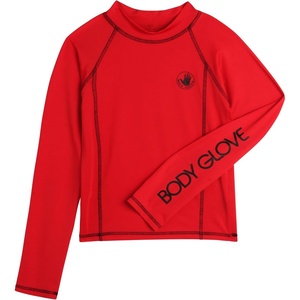 image:imageBody Glove Boys Swim Shirt  UPF 50 Sun Protection Quicky Dry Long Sleeve Rash Guard for Boys Youth Kids Swimwear 514Red Long Sleeve