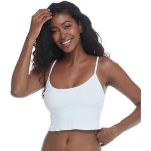 image:imageBody Glove Womens Norah Crop Bikini Top SwimsuitWhite Ibiza Rib