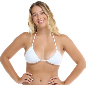 image:imageEvelyn Fixed Triangle Bikini Top Swimsuit with Adjustable 2way Back DetailApricot