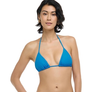 image:imageEvelyn Fixed Triangle Bikini Top Swimsuit with Adjustable 2way Back DetailBlue Wave