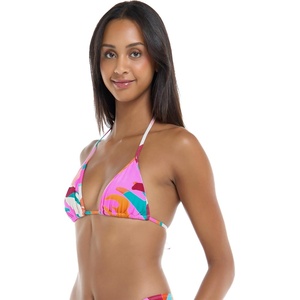 image:imageEvelyn Fixed Triangle Bikini Top Swimsuit with Adjustable 2way Back DetailHype Abstract Print