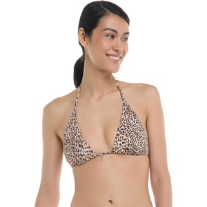 image:imageEvelyn Fixed Triangle Bikini Top Swimsuit with Adjustable 2way Back DetailPrimal Leopard Print