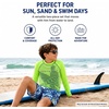 image:imageBody Glove Boys 2 Piece Swim Set Rash Guard amp Swim Trunks Sizes 412  UPF 50 Sun Protection QuickDry Lightweight Fabric for Beach and Pool Days Matching Print Stretch Comfort Fit for KidsYellow Blue Surfer