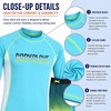 image:imageBody Glove Boys 2 Piece Swim Set Rash Guard amp Swim Trunks Sizes 412  UPF 50 Sun Protection QuickDry Lightweight Fabric for Beach and Pool Days Matching Print Stretch Comfort Fit for KidsTurquoiseGreen Dots