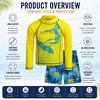 image:imageBody Glove Boys 2 Piece Swim Set Rash Guard amp Swim Trunks Sizes 412  UPF 50 Sun Protection QuickDry Lightweight Fabric for Beach and Pool Days Matching Print Stretch Comfort Fit for KidsYellow Surf