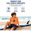 image:imageBody Glove Boys 2 Piece Swim Set Rash Guard amp Swim Trunks Sizes 412  UPF 50 Sun Protection QuickDry Lightweight Fabric for Beach and Pool Days Matching Print Stretch Comfort Fit for KidsOrange Sharks