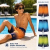 image:imageBody Glove Boys Bathing Suit UPF 50 Swim Board Shorts Quick Dry Trunks  SunBlocking Coverage with a FastDrying Build and Handy Storage Beach and Pool Ready for Boys 818Navy Orange Dots