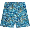 image:imageBody Glove Boys Bathing Suit UPF 50 Swim Board Shorts Quick Dry Trunks  SunBlocking Coverage with a FastDrying Build and Handy Storage Beach and Pool Ready for Boys 818Blue Orange Marble
