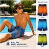 image:imageBody Glove Boys Bathing Suit UPF 50 Swim Board Shorts Quick Dry Trunks  SunBlocking Coverage with a FastDrying Build and Handy Storage Beach and Pool Ready for Boys 818Blue Red Lines
