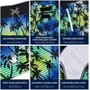 image:imageBody Glove Boys Bathing Suit UPF 50 Swim Board Shorts Quick Dry Trunks  SunBlocking Coverage with a FastDrying Build and Handy Storage Beach and Pool Ready for Boys 818Black Yellow Palm Trees