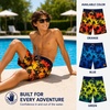image:imageBody Glove Boys Bathing Suit UPF 50 Swim Board Shorts Quick Dry Trunks  SunBlocking Coverage with a FastDrying Build and Handy Storage Beach and Pool Ready for Boys 818Red Yellow Palm Trees
