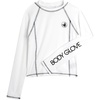 image:imageBody Glove Boys Rashguard Shirt UPF 50 Long Sleeve Rash Swim Swim Shirt  SunBlocking Coverage with a FastDrying Build Comfortable WaterReady Protection for Kids 514White Long Sleeve