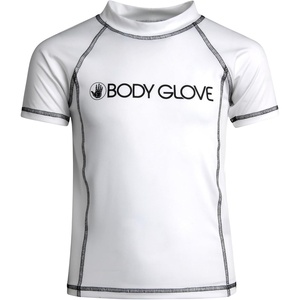 image:imageBody Glove Boys Rashguard Set UPF 50 Swim Shirt amp Bord Shorts Bathing Suit  SunBlocking Coverage with a FastDrying Feel Comfortable WaterReady Protection for Kids 514White Short Sleeve