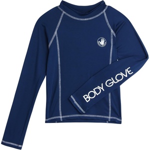 image:imageBody Glove Boys Rashguard Shirt UPF 50 Long Sleeve Rash Swim Swim Shirt  SunBlocking Coverage with a FastDrying Build Comfortable WaterReady Protection for Kids 514Navy Long Sleeve