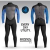 image:imageBody Glove Mens Phoenix 32mm BackZip Long Sleeve Full WetsuitBlue