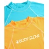 image:imageBody Glove Toddler and Baby Boys Swim Shirt 2 Pack UPF 50 Rash Guard 2T5T  Sizes Run Small Consider Sizing Up QuickDry Fabric and UPF 50 Sun Protection Keep Little Swimmers Comfortable OutdoorsAquaOrange