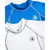 image:imageBody Glove Toddler and Baby Boys Swim Shirt 2 Pack UPF 50 Rash Guard 2T5T  Sizes Run Small Consider Sizing Up QuickDry Fabric and UPF 50 Sun Protection Keep Little Swimmers Comfortable OutdoorsRoyalWhite