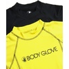 image:imageBody Glove Toddler and Baby Boys Swim Shirt 2 Pack UPF 50 Rash Guard 2T5T  Sizes Run Small Consider Sizing Up QuickDry Fabric and UPF 50 Sun Protection Keep Little Swimmers Comfortable OutdoorsBlackYellow