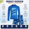 image:imageBody Glove Boys 2 Piece Swim Set Rash Guard amp Swim Trunks Sizes 412Blue Waves