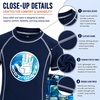 image:imageBody Glove Boys 2 Piece Swim Set Rash Guard amp Swim Trunks Sizes 412Dark Navy Beach