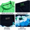 image:imageBody Glove Boys 2 Piece Swim Set Rash Guard amp Swim Trunks Sizes 412Green Blue Surf