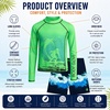image:imageBody Glove Boys 2 Piece Swim Set Rash Guard amp Swim Trunks Sizes 412Green Blue Surf