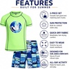 image:imageBody Glove Boys 2 Piece Swim Set Rash Guard amp Swim Trunks Sizes 412Lime Beach