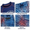 image:imageBody Glove Boys 2 Piece Swim Set Rash Guard amp Swim Trunks Sizes 412NavyRed Swirls