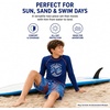 image:imageBody Glove Boys 2 Piece Swim Set Rash Guard amp Swim Trunks Sizes 412NavyRed Swirls