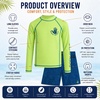image:imageBody Glove Boys 2 Piece Swim Set Rash Guard amp Swim Trunks Sizes 412Neon Lime Swirl
