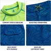 image:imageBody Glove Boys 2 Piece Swim Set Rash Guard amp Swim Trunks Sizes 412Neon Lime Swirl