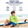 image:imageBody Glove Boys 2 Piece Swim Set Rash Guard amp Swim Trunks Sizes 412Neon Lime Swirl