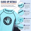 image:imageBody Glove Boys 2 Piece Swim Set Rash Guard amp Swim Trunks Sizes 412Turquoise Black Dots